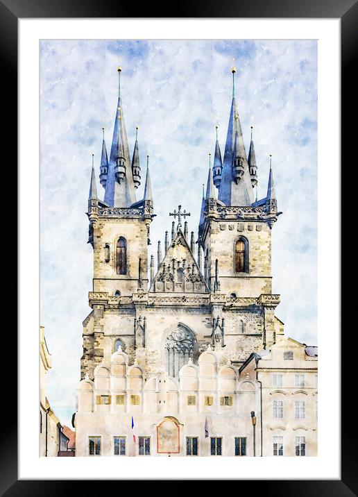 Building church Framed Mounted Print by Ankor Light