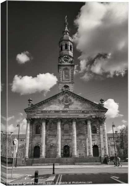St. Andrew's in the Square, Glasgow church. Canvas Print by Phill Thornton