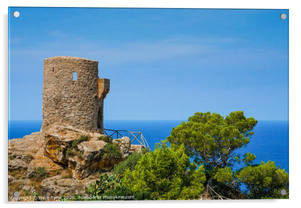 Moorish Watch Tower Acrylic by David Tyrer