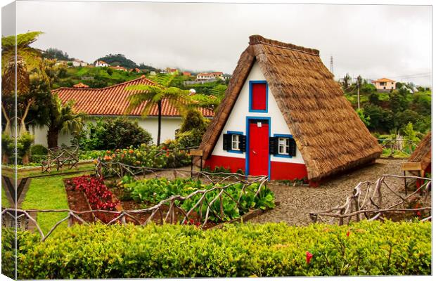 Santanas Traditional House Canvas Print by Roger Green