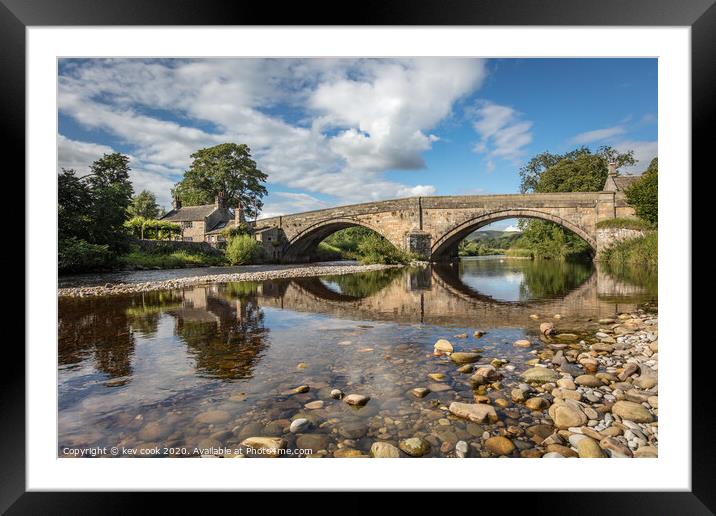 Bolton Bridge Framed Mounted Print by kevin cook