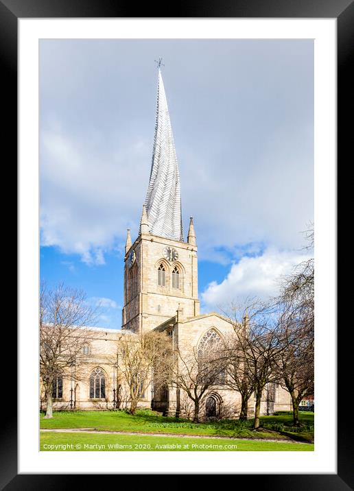 St Mary and All Saints Church, Chesterfield Framed Mounted Print by Martyn Williams