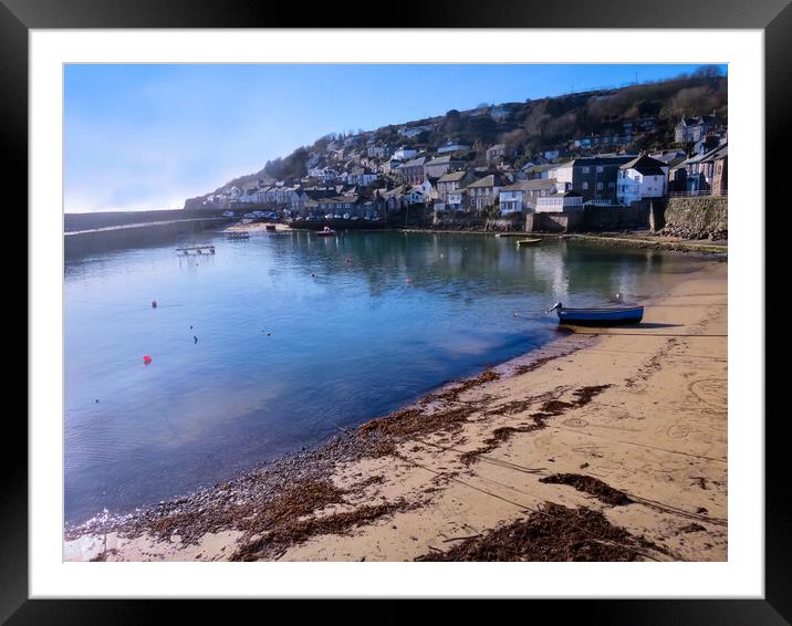 Mousehole harbour  Framed Mounted Print by Beryl Curran