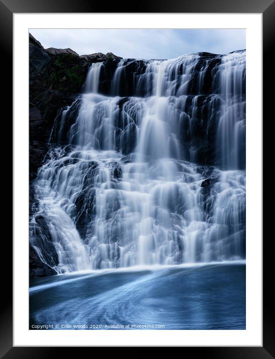 The Chute de la Chaudière waterfall at Charny, Quebec City, Canada Framed Mounted Print by Colin Woods