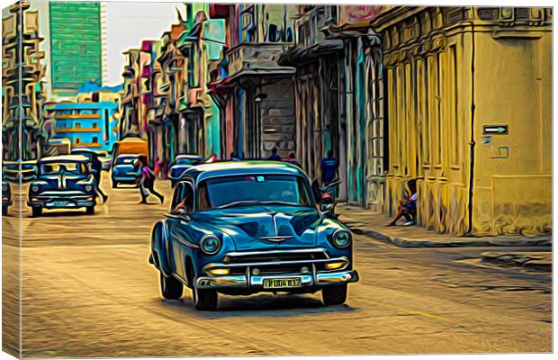 Dusk in Havana Canvas Print by Jason Wells