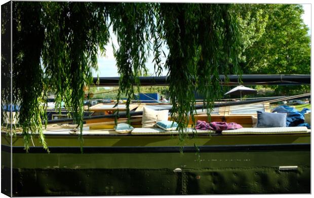 Ely Riverside Boat Life Canvas Print by Jacqui Farrell
