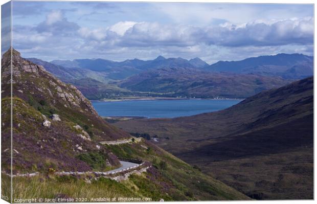 Road to Kylerhea Ferry from Skye Canvas Print by Jacqi Elmslie