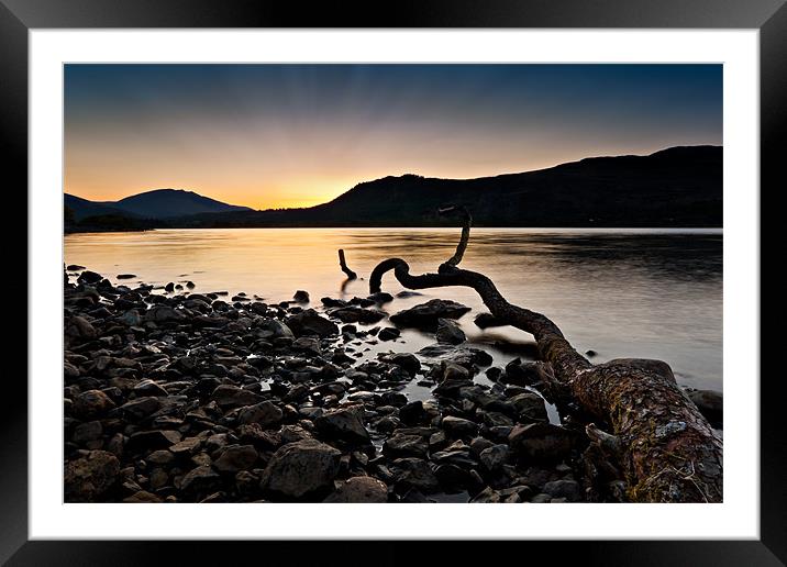 Sunrise at Derwent Water, Cumbria Framed Mounted Print by David Lewins (LRPS)