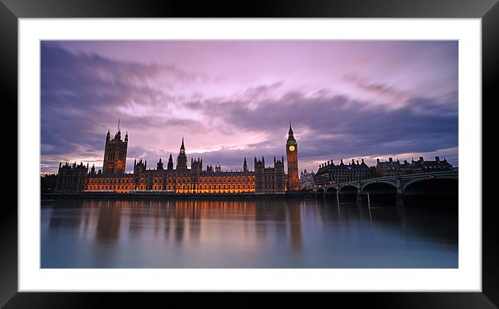 The Houses Of Parliament part II Framed Mounted Print by Sebastian Wuttke