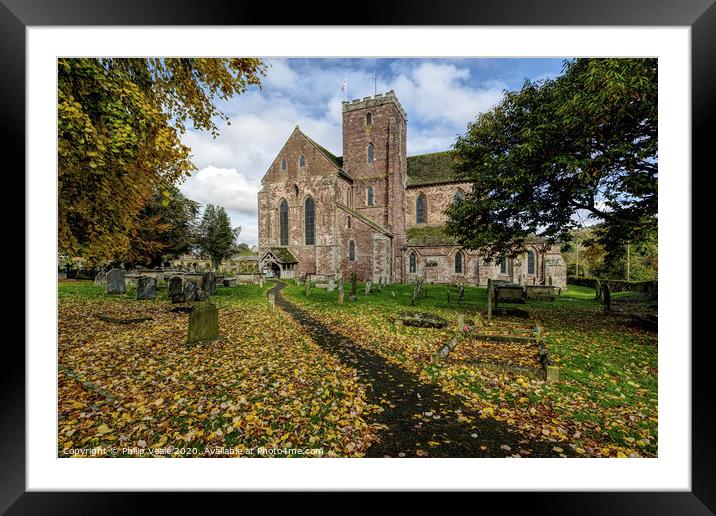 Dore Abbey Autumnal Hues. Framed Mounted Print by Philip Veale