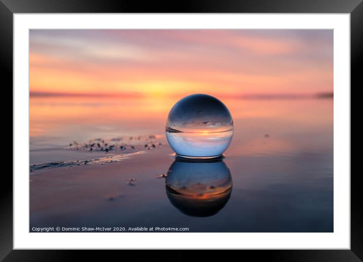 Marbles on the beach Framed Mounted Print by Dominic Shaw-McIver