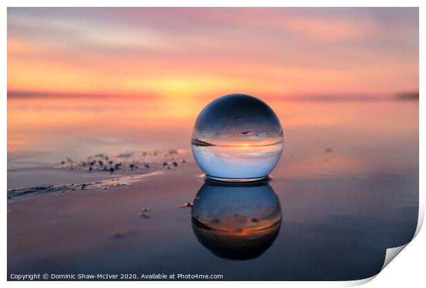 Marbles on the beach Print by Dominic Shaw-McIver