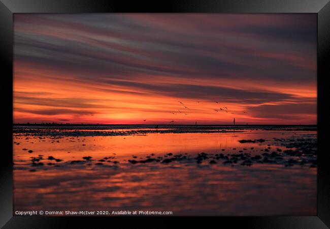 Sky on fire Framed Print by Dominic Shaw-McIver