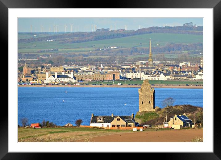 Captivating view of Ayr and Greenan Castle Framed Mounted Print by Allan Durward Photography