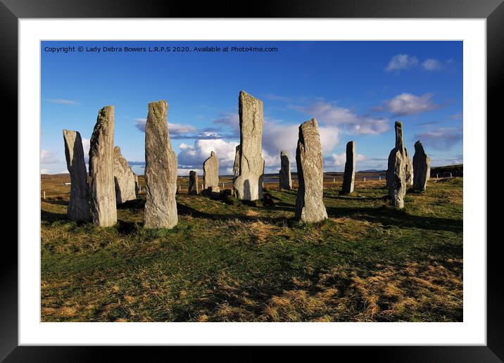 Callanish Stones Framed Mounted Print by Lady Debra Bowers L.R.P.S