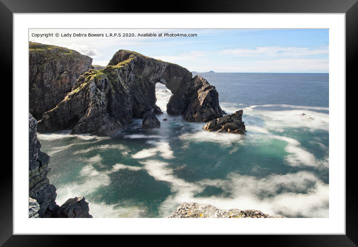 Stac a’ Phris Arch Framed Mounted Print by Lady Debra Bowers L.R.P.S