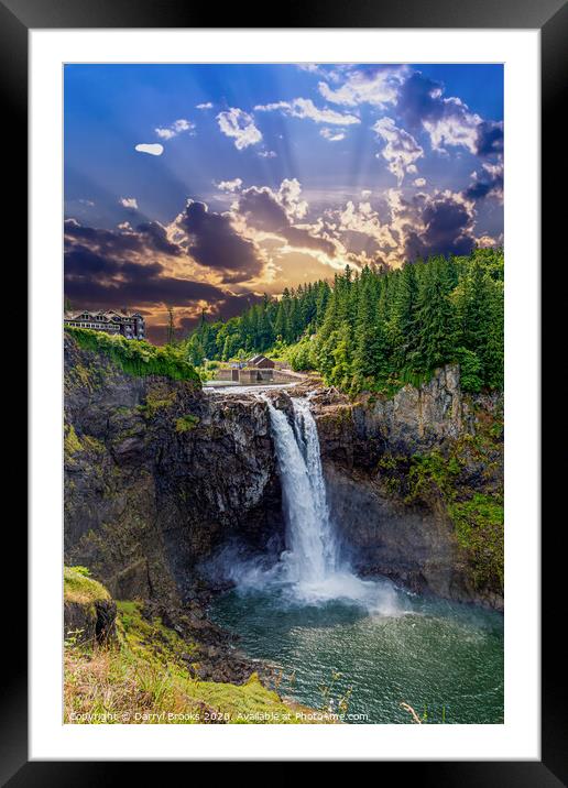 Sunrise Over Snoqualmie Framed Mounted Print by Darryl Brooks