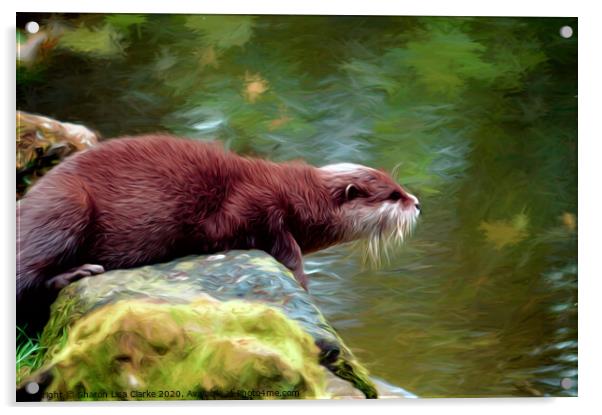 Otter Lake Acrylic by Sharon Lisa Clarke