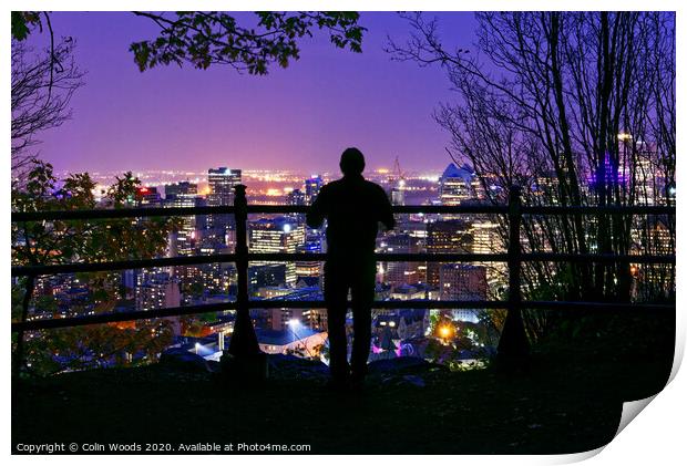 Montreal at Night  Print by Colin Woods