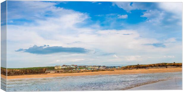 Bude from Crooklets Beach Canvas Print by Maggie McCall