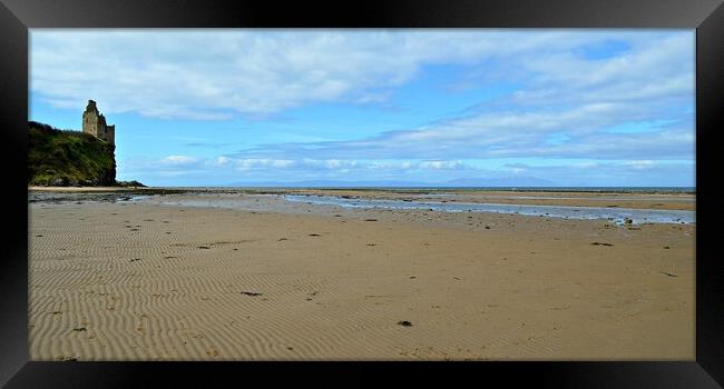Greenan beach Ayr Scotland Framed Print by Allan Durward Photography