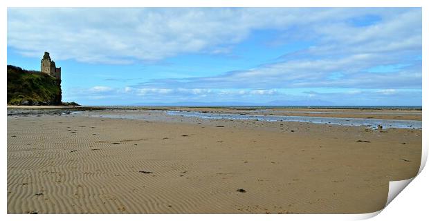 Greenan beach Ayr Scotland Print by Allan Durward Photography