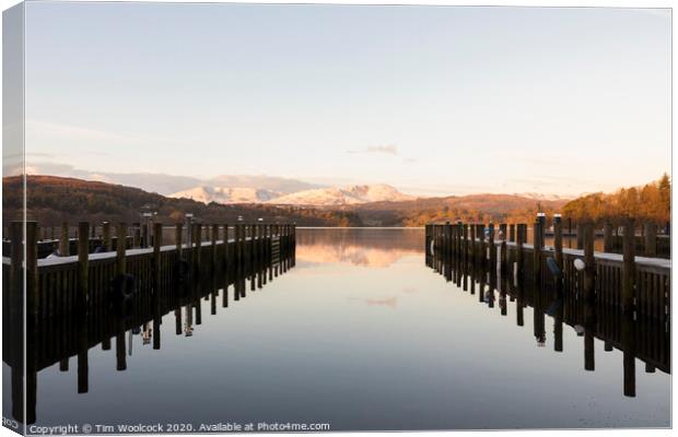 White Cross Bay, Lake Windermere, Cumbria, England Canvas Print by Tim Woolcock