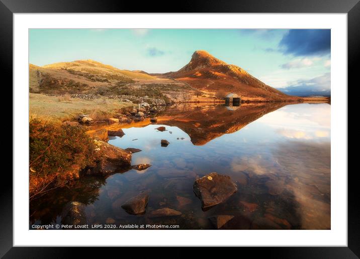 Llynnau Cregennan, Early Morning Framed Mounted Print by Peter Lovatt  LRPS