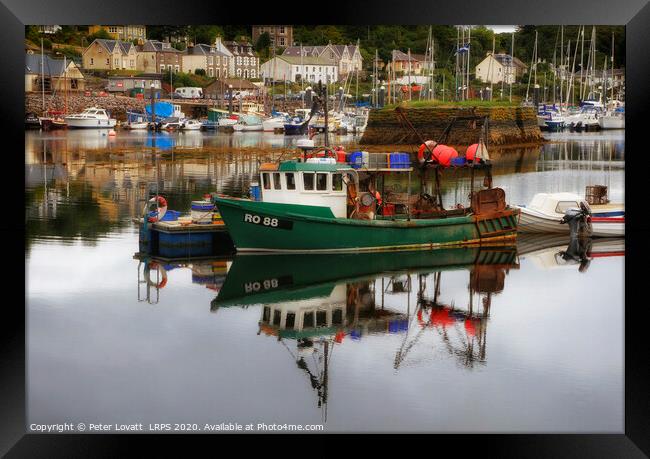 Tarbert Harbour, Kintyre, Scotland Framed Print by Peter Lovatt  LRPS