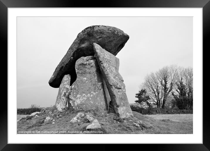 "The Giant's House" - Trethevy Quoit, Cornwall Framed Mounted Print by Neil Mottershead