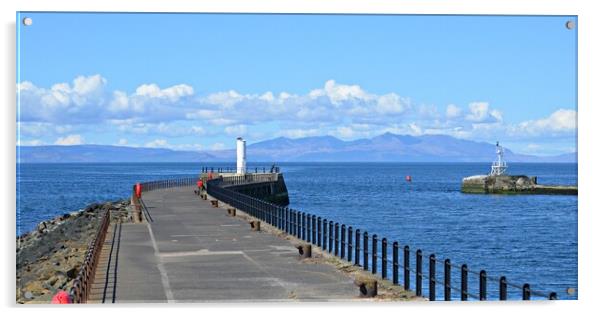 Ayr and Arran, Scotland`s beauty Acrylic by Allan Durward Photography