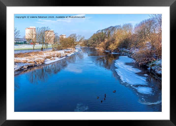 Winter in Irvine Framed Mounted Print by Valerie Paterson