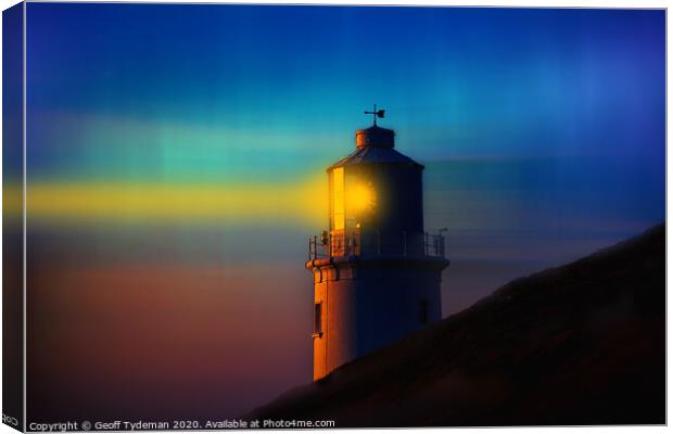 Lighthouse Canvas Print by Geoff Tydeman