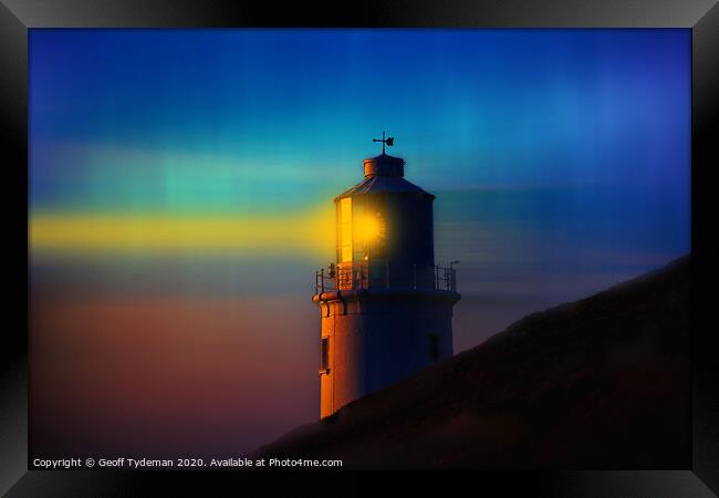 Lighthouse Framed Print by Geoff Tydeman