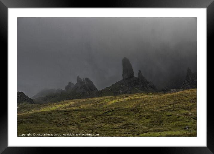 The Storr Framed Mounted Print by Jacqi Elmslie