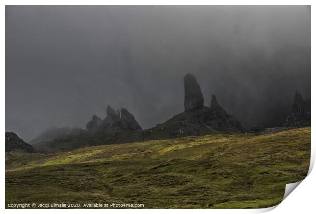 The Storr Print by Jacqi Elmslie