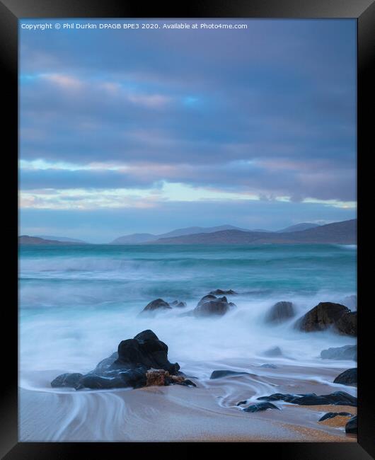 The Small Beach Borve Framed Print by Phil Durkin DPAGB BPE4