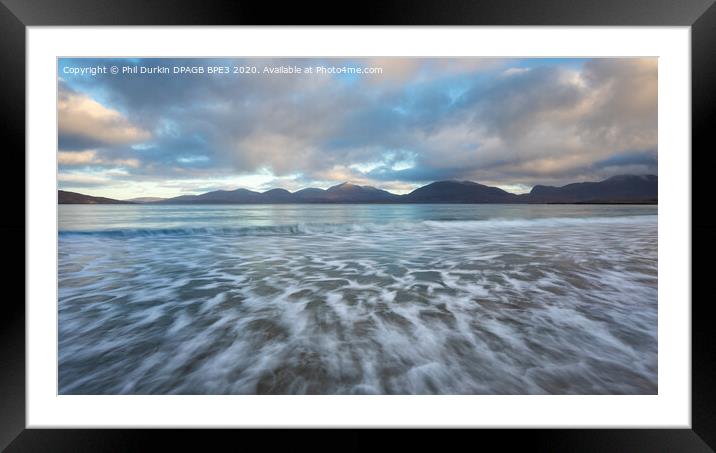 Luskentyre Morning Framed Mounted Print by Phil Durkin DPAGB BPE4