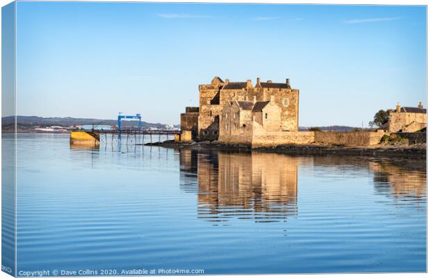 Blackness Castle, Firth of Forth, Scotland Canvas Print by Dave Collins
