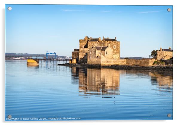 Blackness Castle, Firth of Forth, Scotland Acrylic by Dave Collins