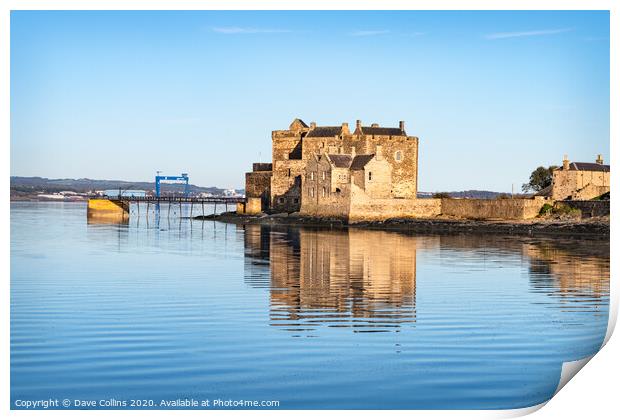 Blackness Castle, Firth of Forth, Scotland Print by Dave Collins
