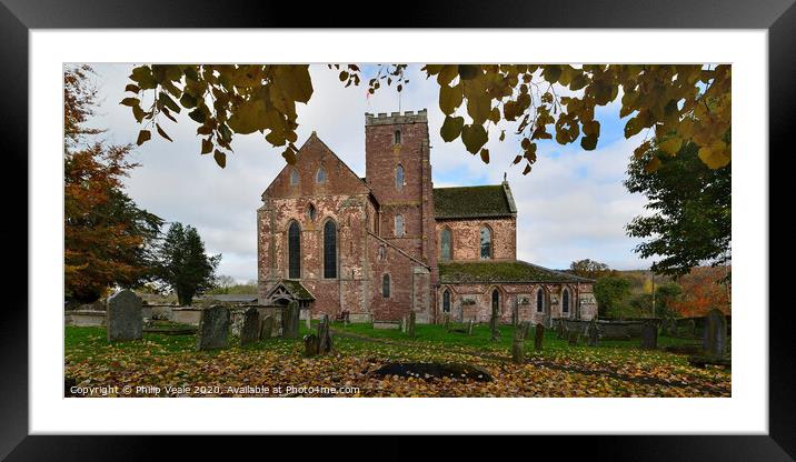 Dore Abbey in Autumn. Framed Mounted Print by Philip Veale