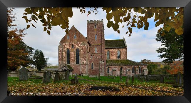 Dore Abbey in Autumn. Framed Print by Philip Veale