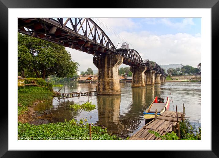 Bridge on the River Kwai Framed Mounted Print by Artur Bogacki