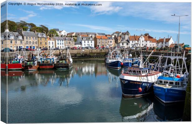 Pittenweem Harbour Canvas Print by Angus McComiskey