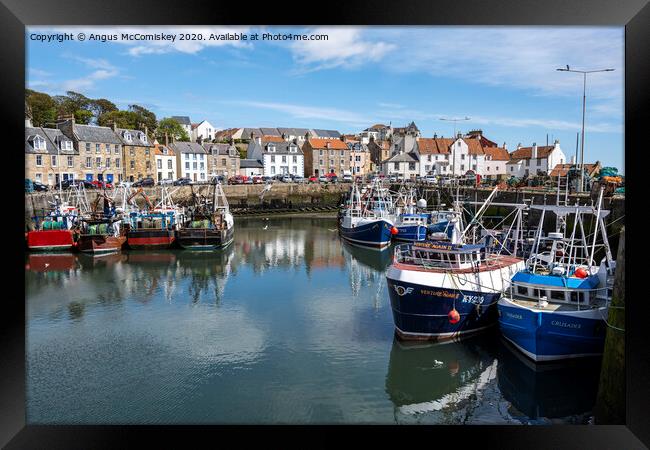 Pittenweem Harbour Framed Print by Angus McComiskey