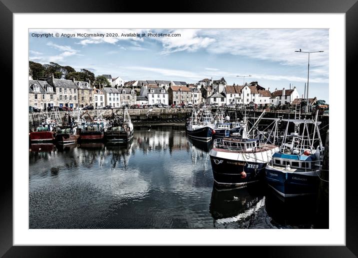 Pittenweem harbour Framed Mounted Print by Angus McComiskey