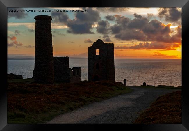 coastal sunset Framed Print by Kevin Britland