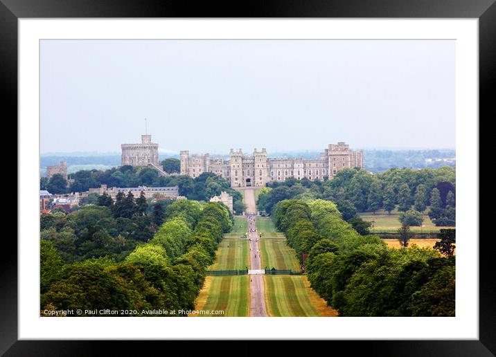 Windsor castle Framed Mounted Print by Paul Clifton