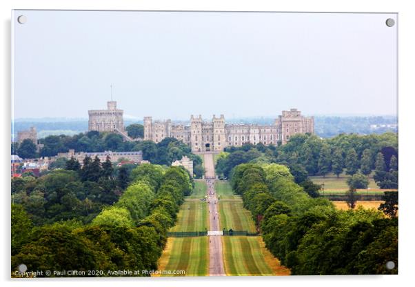 Windsor castle Acrylic by Paul Clifton